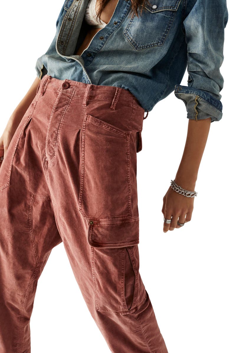 Free People Bay To Breakers Destroyed Cargo Pants, Alternate, color, 