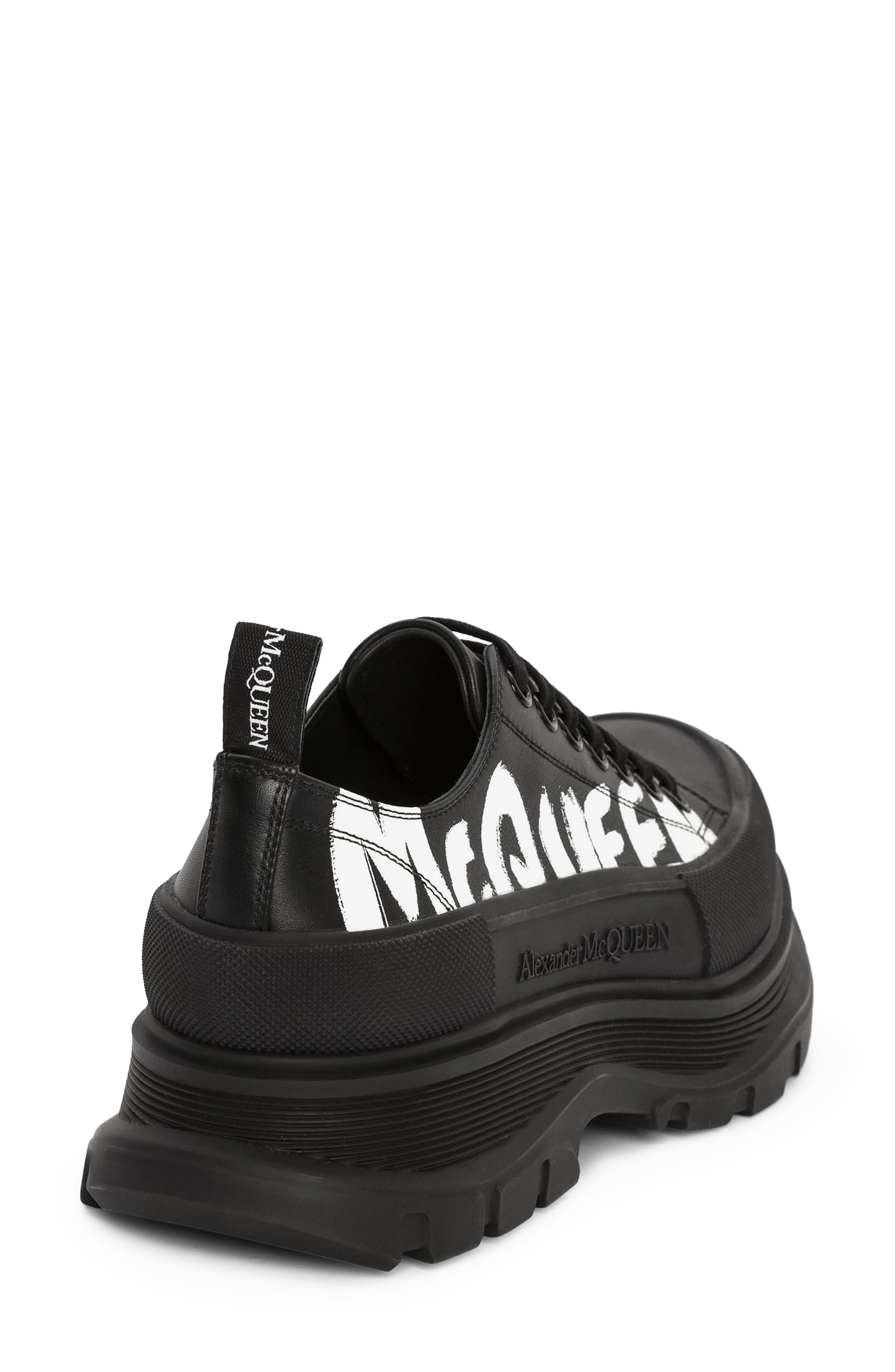 McQueen Tread Slick Graffiti Low Top Sneaker, Alternate, color, 