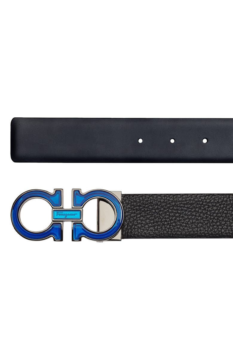 FERRAGAMO Salvatore Ferragamo Double Gancio Reversible Leather Belt, Alternate, color, 