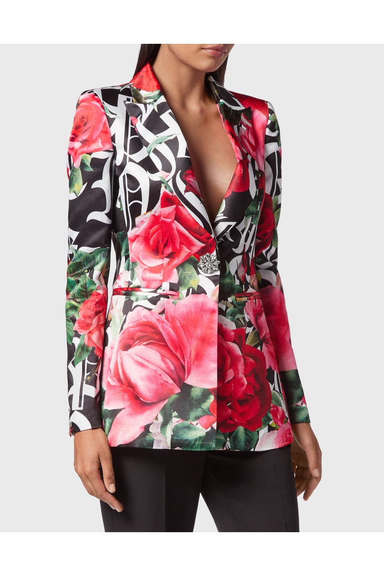Blazer Women, Main, color, black/rose
