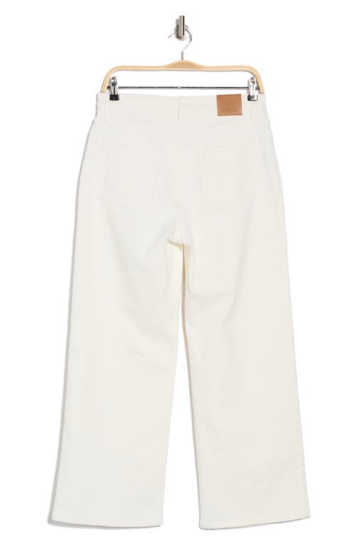 Derek Lam 10 Crosby Isla High Waist Crop Wide Leg Jeans In Ecru