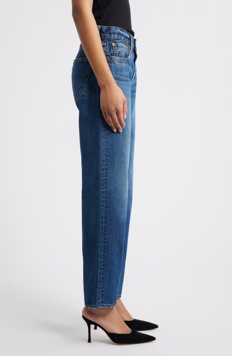MOUSSY VINTAGE Cranston High Waist Ankle Jeans, Alternate, color, Dark Blue