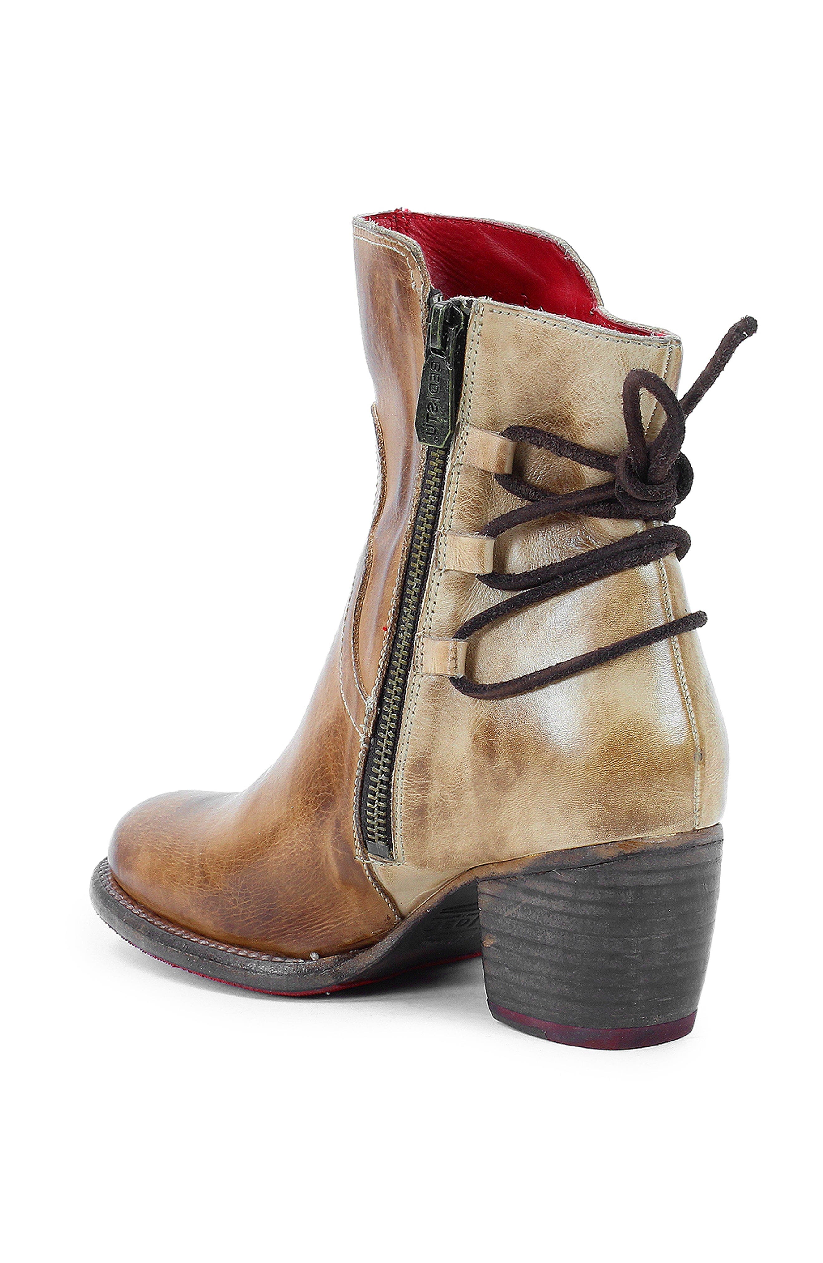 Bed Stu Cable Ankle Boot, Alternate, color, Tan Rustic Oats Suede