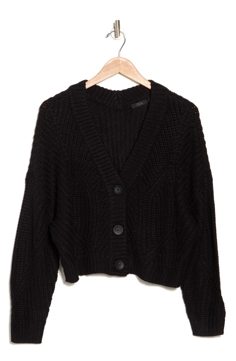 RDI Chunky Knit Button Front Cardigan, Alternate, color, 