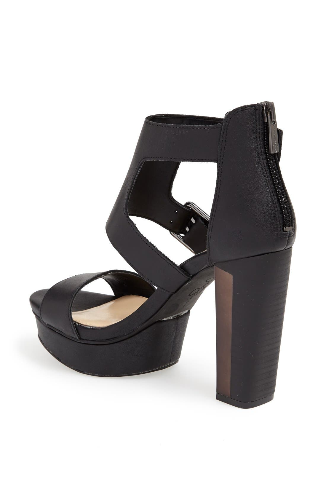 'Kaitzz' Sandal, Alternate, color, BLACK