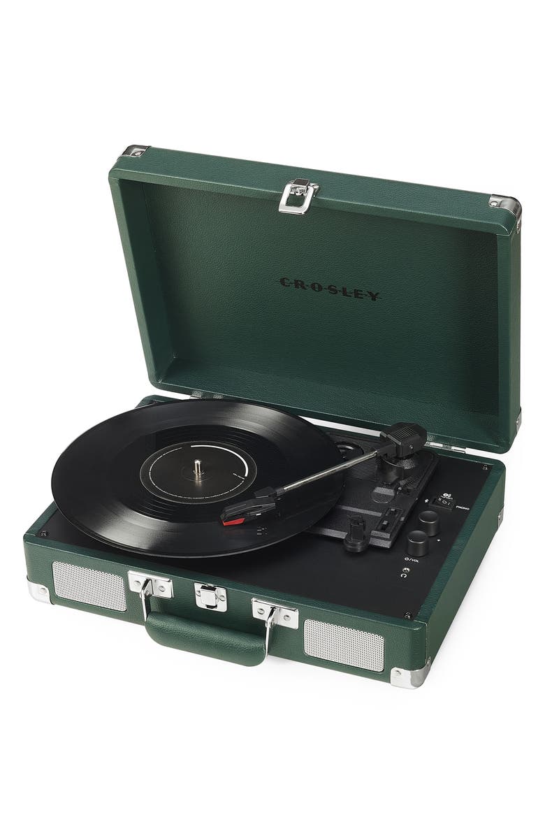 Crosley Radio Cruiser Plus Record Player, Alternate, color, Dark Emerald
