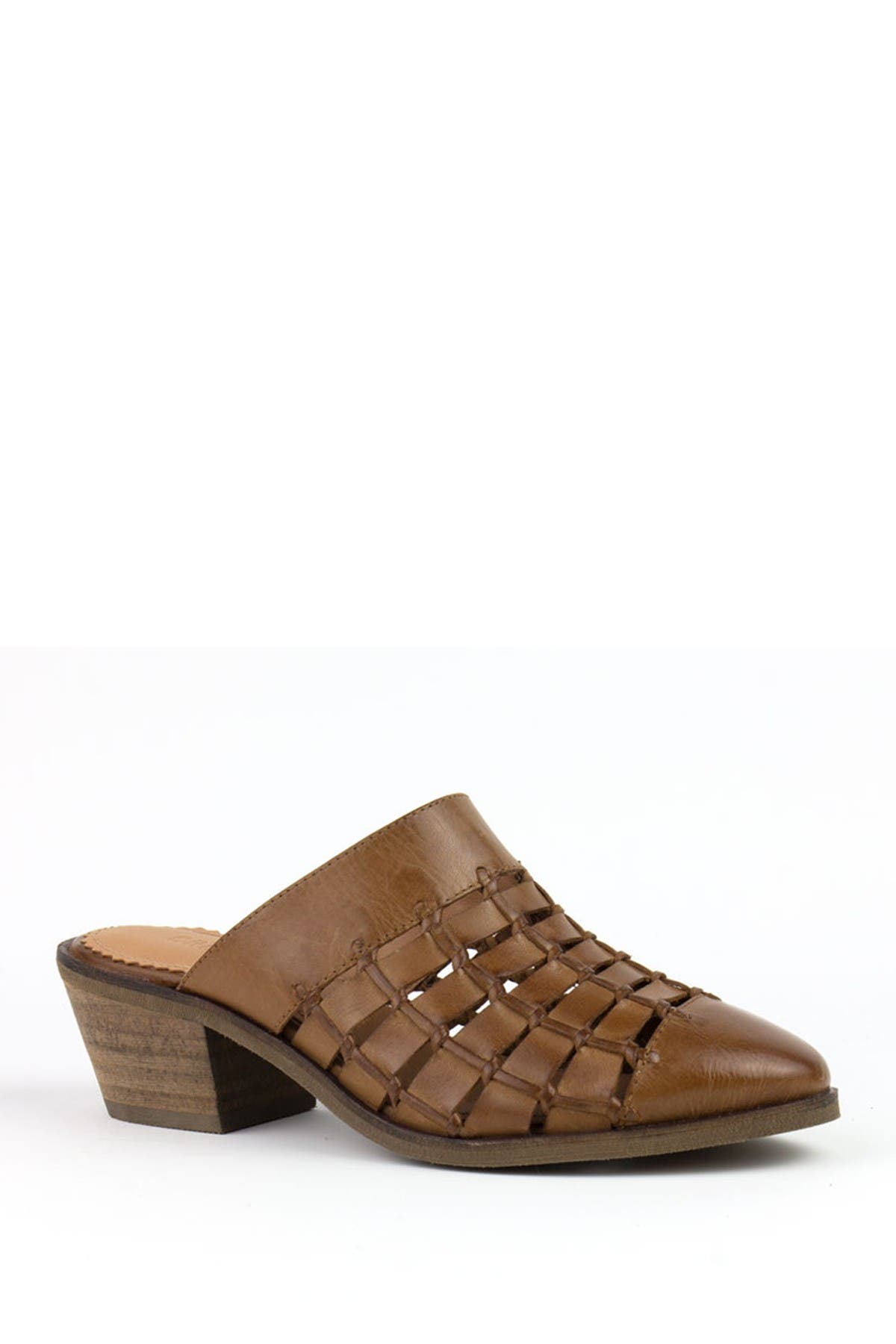 CREVO Luella Leather Block Heel Mule, Main, color, 