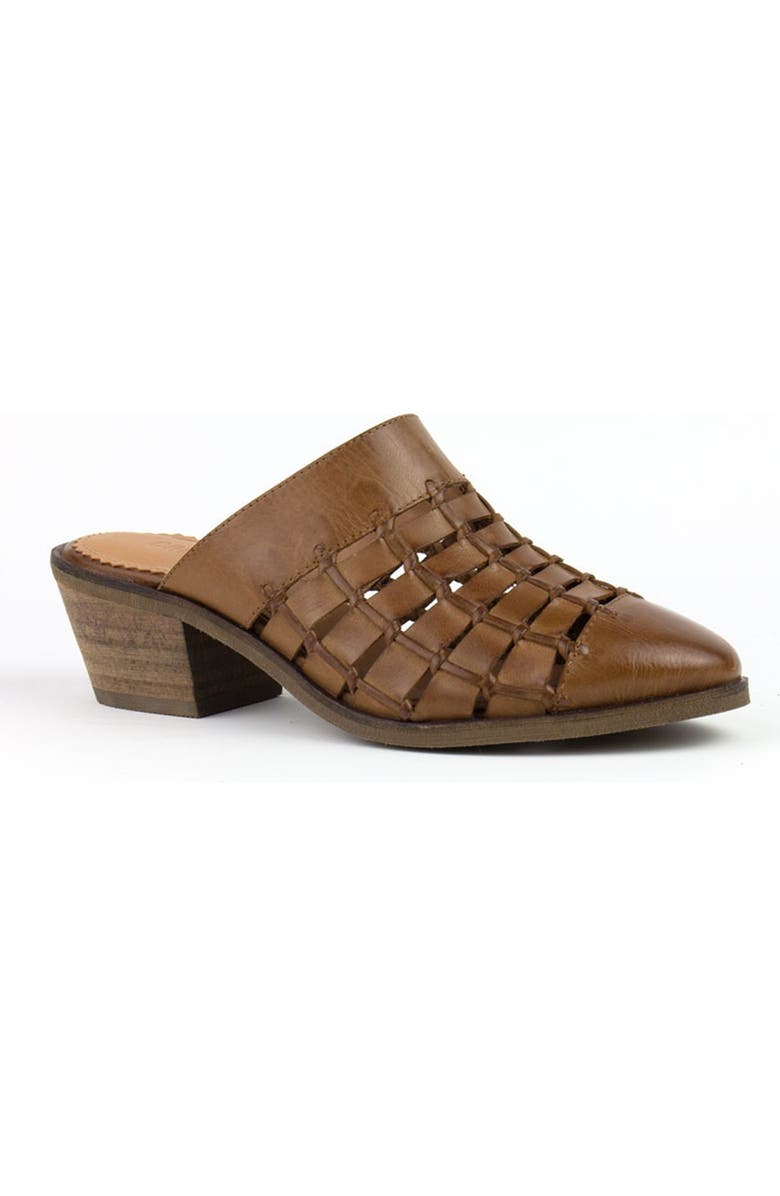 CREVO Luella Leather Block Heel Mule, Main, color,