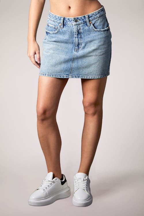Shop Blue Revival On The Edge Mini Skirt