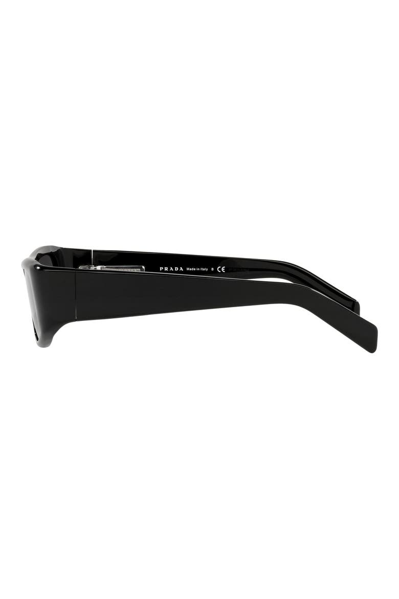 49mm Rectangular Sunglasses, Alternate, color, DARK GREY