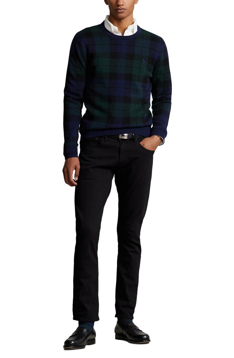 Polo Ralph Lauren Plaid Wool Sweater, Alternate, color, 