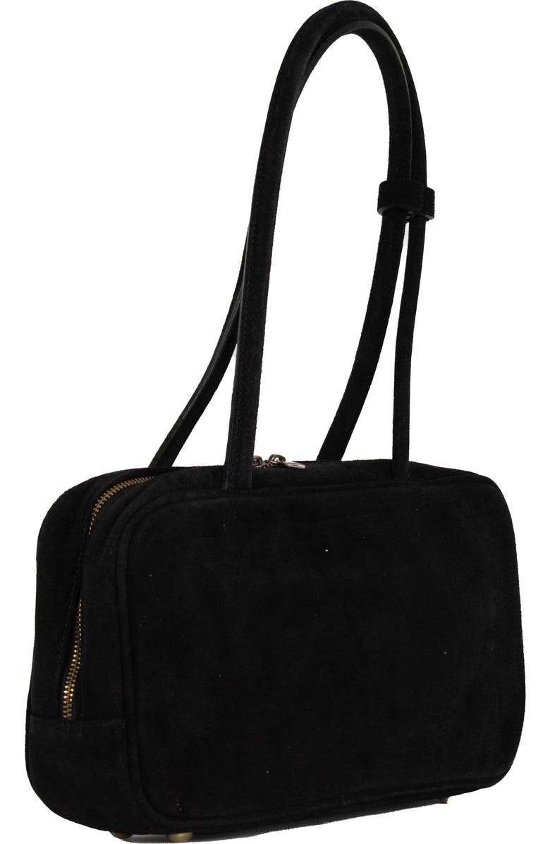 Persaman New York Lola Suede Shoulder Bag, Alternate, color, Black