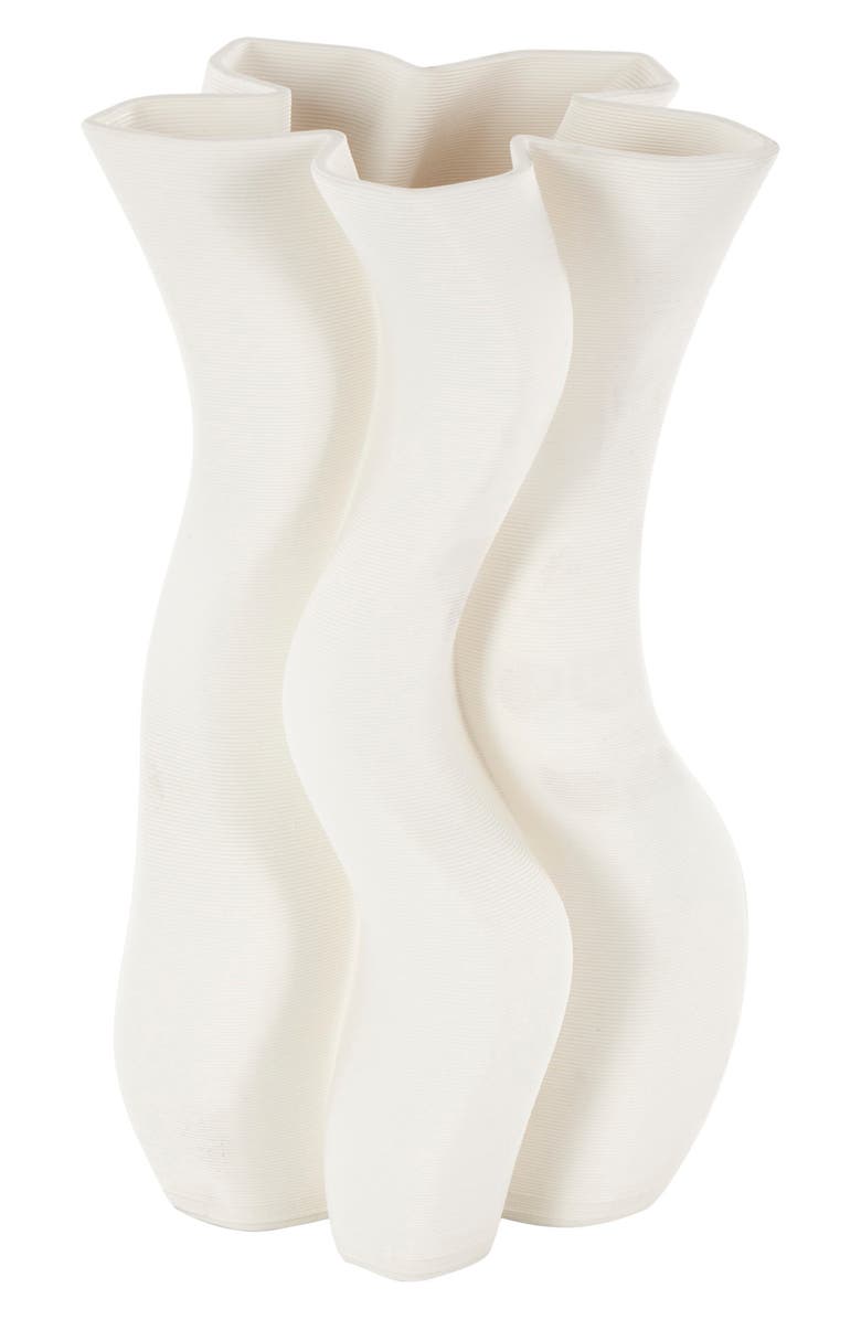 VIVIAN LUNE HOME Fluted Ceramic Vase, Alternate, color,