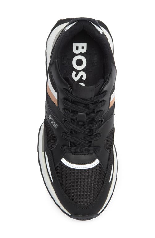 Hugo Boss Black Running-style Hybrid Sneakers In Black