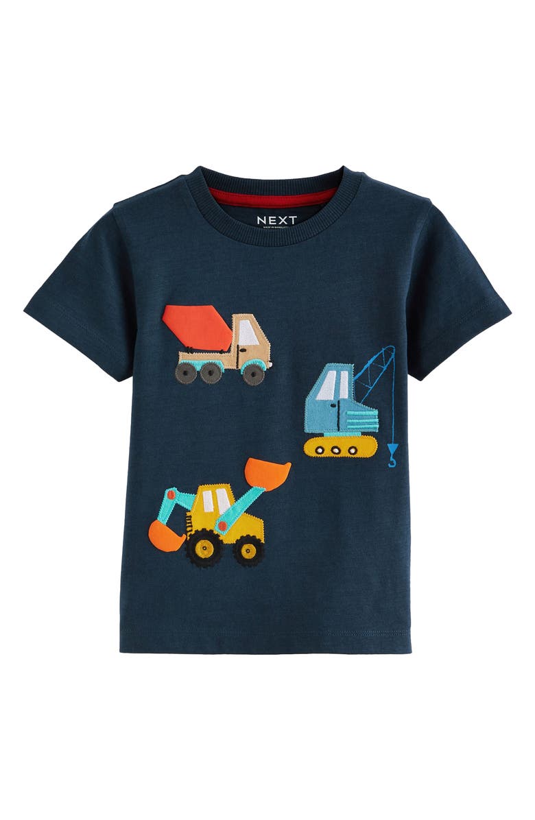 NEXT Kids' Construction Appliqué Cotton Graphic T-Shirt, Main, color, 