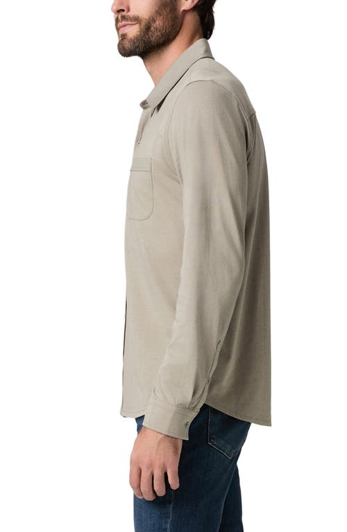 Paige Cosgrove Knit Button-up Shirt In Nude