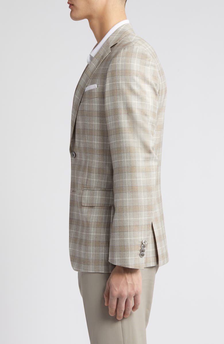 BOSS Hutson Plaid Virgin Wool Sport Coat, Alternate, color,