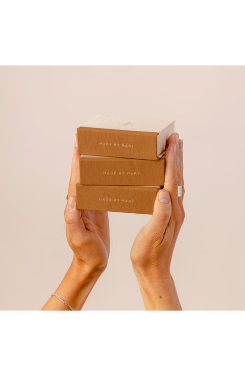 Made By Mary Cubic Zirconia Eternity Birthstone Ring In Silver