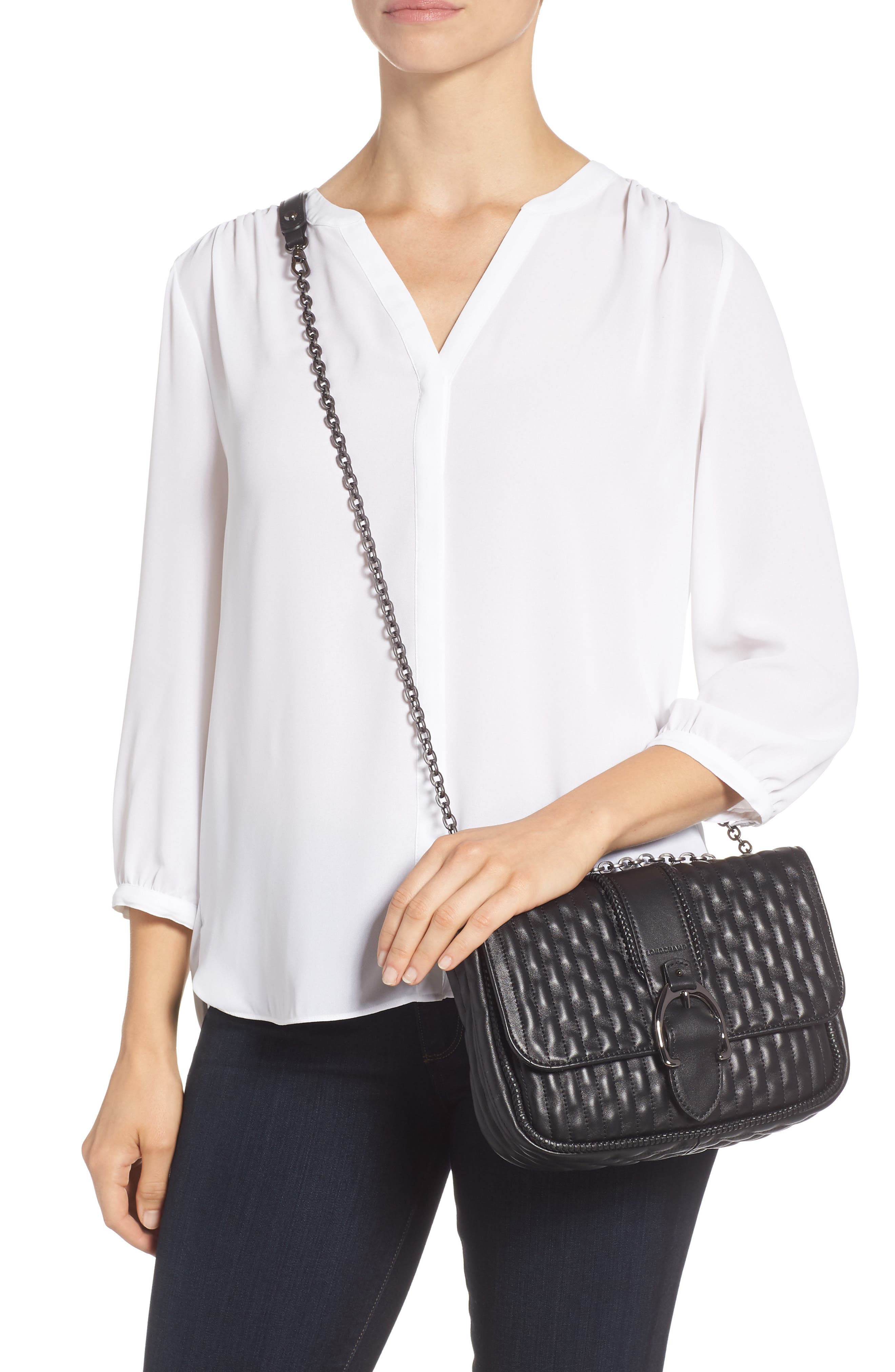 Longchamp Small Leather Crossbody Bag, Alternate, color, 