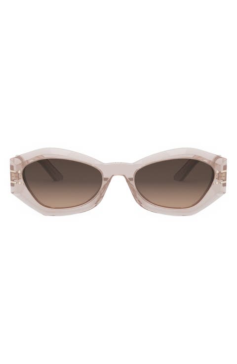 'DiorSignature B1U 55mm Butterfly Sunglasses