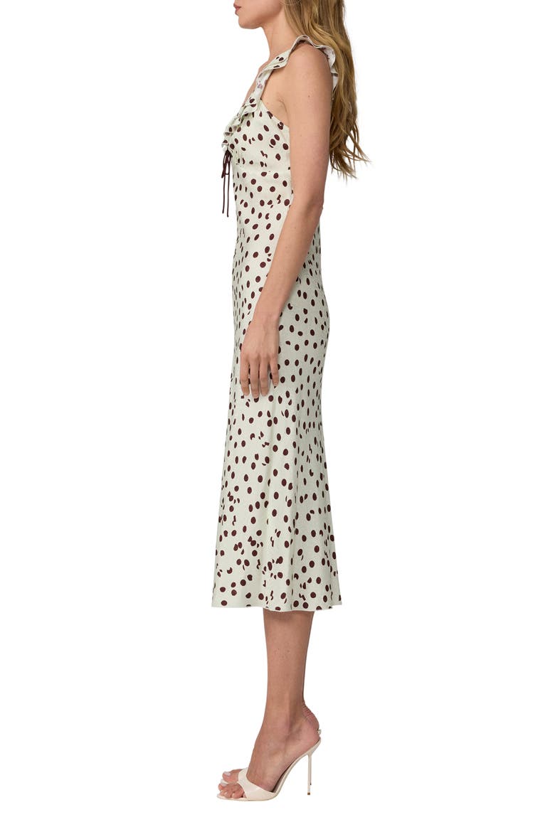 Christina Polka Dot Midi Dress, Alternate, color, RIVE DOT V