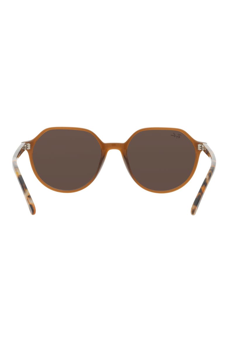 Thalia 53mm Mirrored Square Sunglasses, Alternate, color, TRANSPARENT