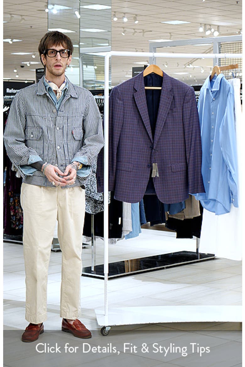 Patterned Virgin Wool Sport Coat video
