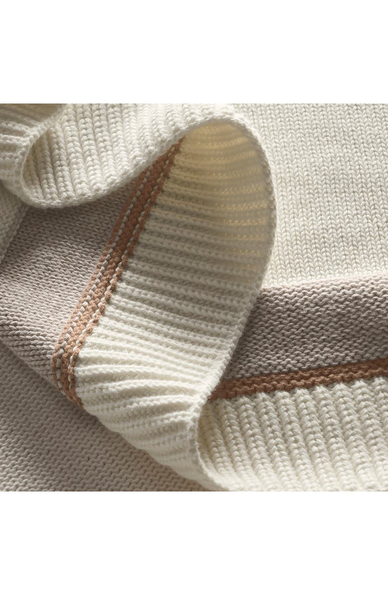 Boll & Branch Court Knit Throw Blanket, Alternate, color, Cream