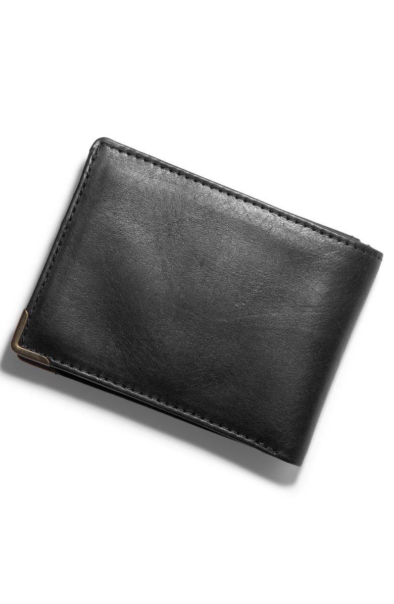 Will Leather Goods The Industrial Leather Bifold Wallet, Alternate, color, Black
