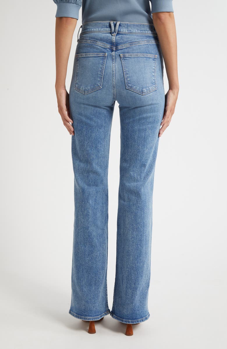 Veronica Beard Crosbie High Waist Wide Leg Jeans, Alternate, color, Ripple Haze