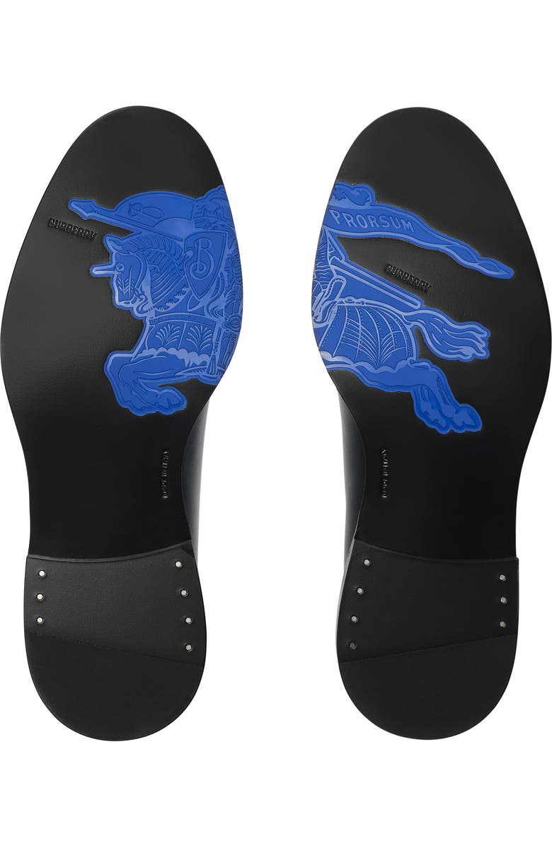 Burberry Leather Manor Derby Shoes, Alternate, color, Black