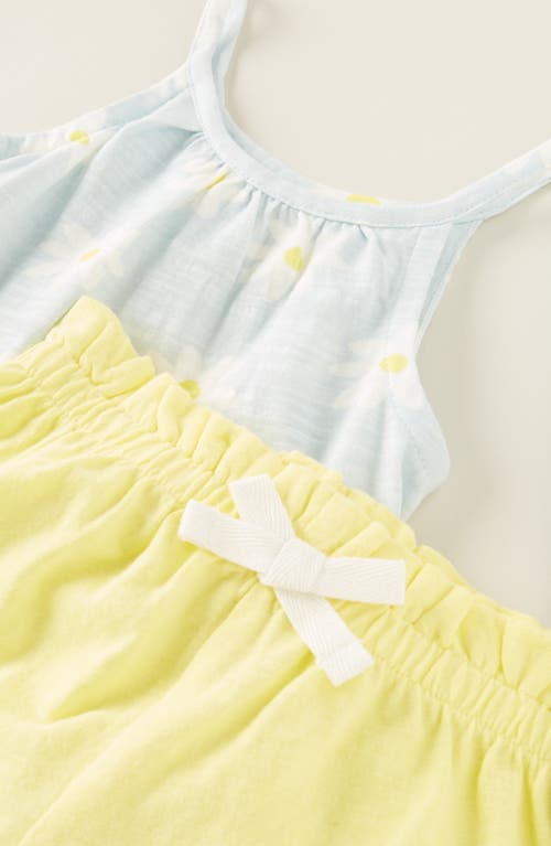 Tucker + Tate Peplum Camisole & Shorts Set In Yellow
