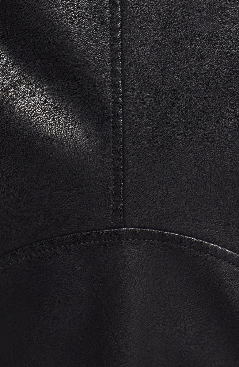 Levi's<sup>®</sup> Quilt Detail Faux Leather Racer Jacket, Alternate, color, 