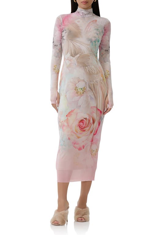 AFRM AFRM SHAILENE LONG SLEEVE MESH DRESS 