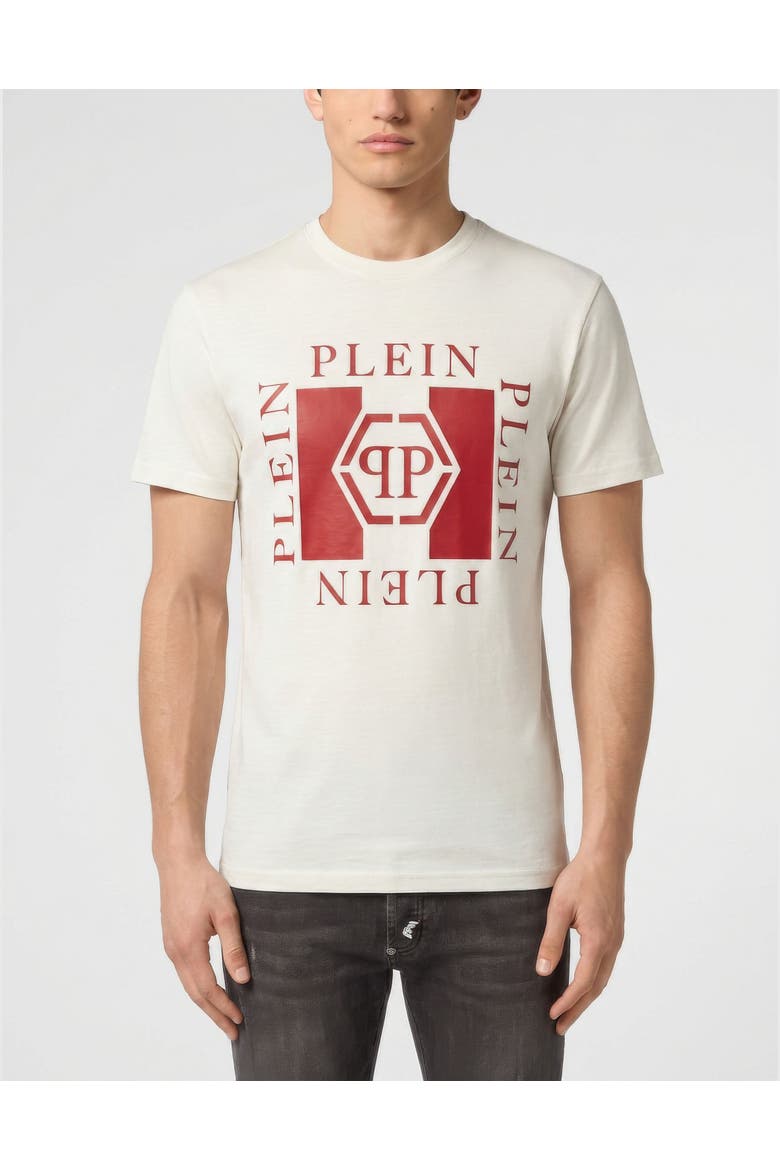 Jersey T-Shirt Plein Pp Men, Main, color, white