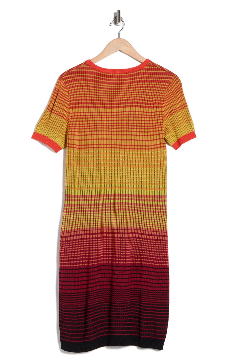 Desigual Palm Tree Short Sleeve Knit Minidress, Alternate, color, Orange