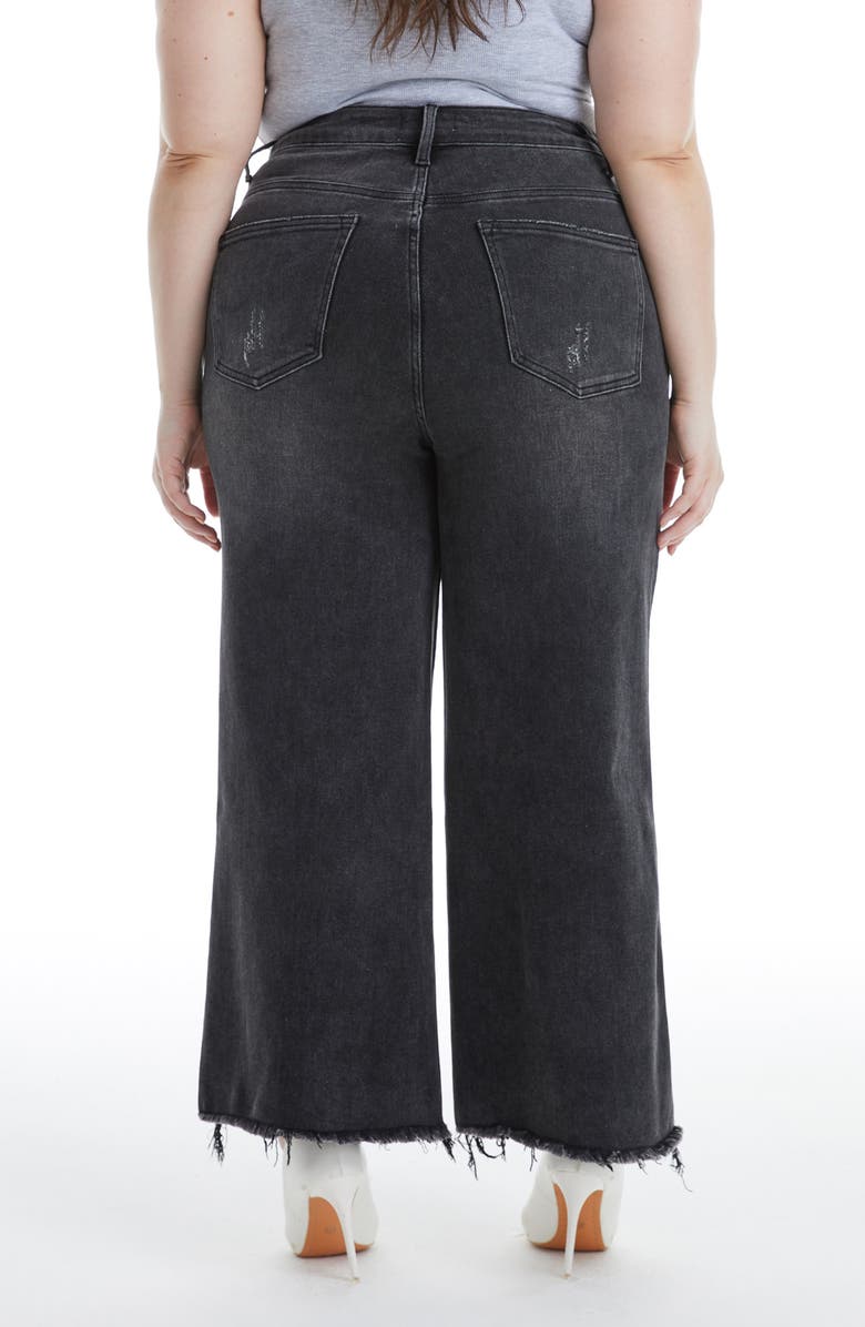 Bayeas High Waist Distressed Wide Leg Jeans, Alternate, color, 