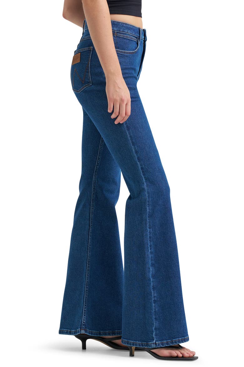 Western High Waist Flare Leg Jeans, Alternate, color, WYOMING