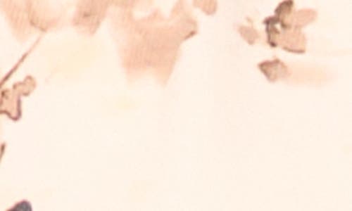 Vince Camuto Floral Cardigan In Brown