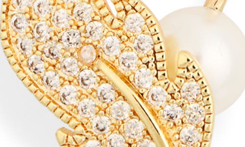 Eye Candy Los Angeles Sabrina Crystal & Faux Pearl Necklace In Multi