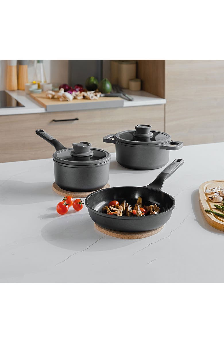 BergHOFF Leo Stone+ Wok Pan, Alternate, color, Black