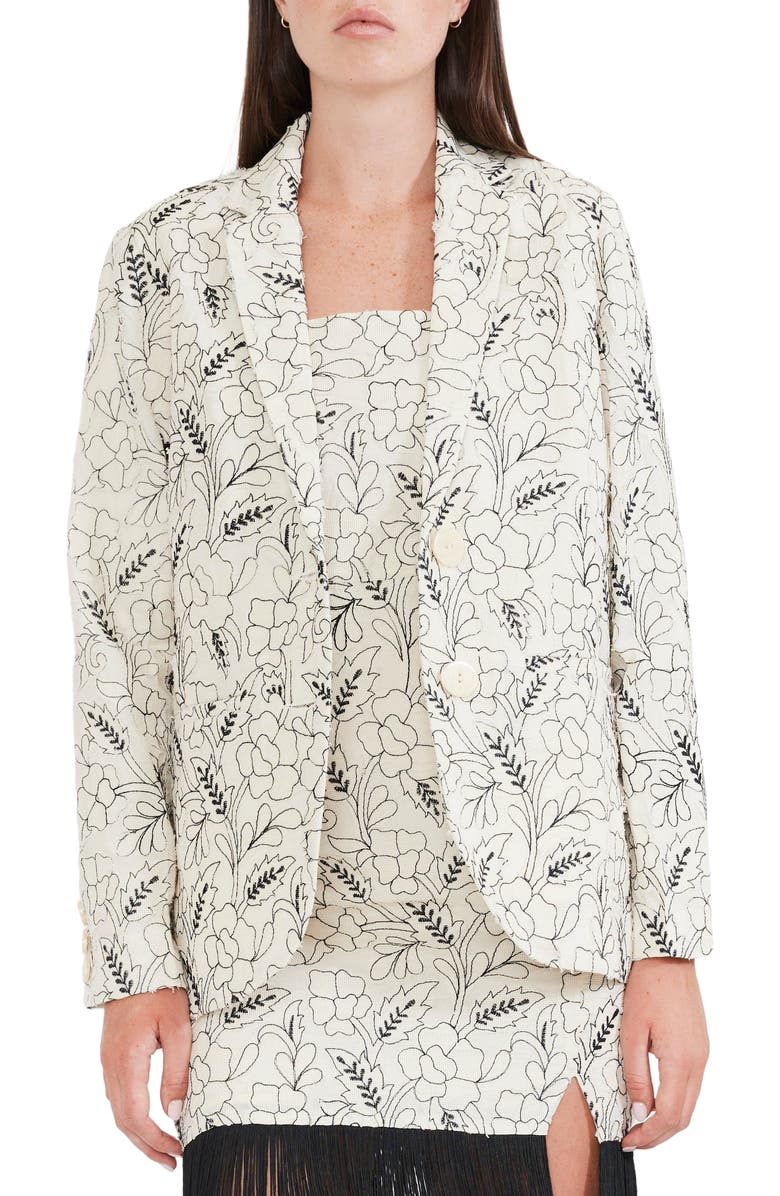 Eddy Doris Embroidered Blazer, Main, color, 