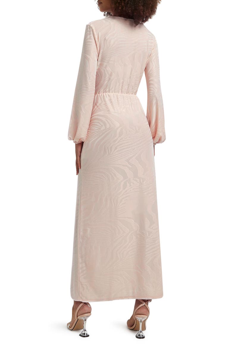Long Sleeve Ring Jacquard Midi Dress, Alternate, color, BEIGE LIGHT