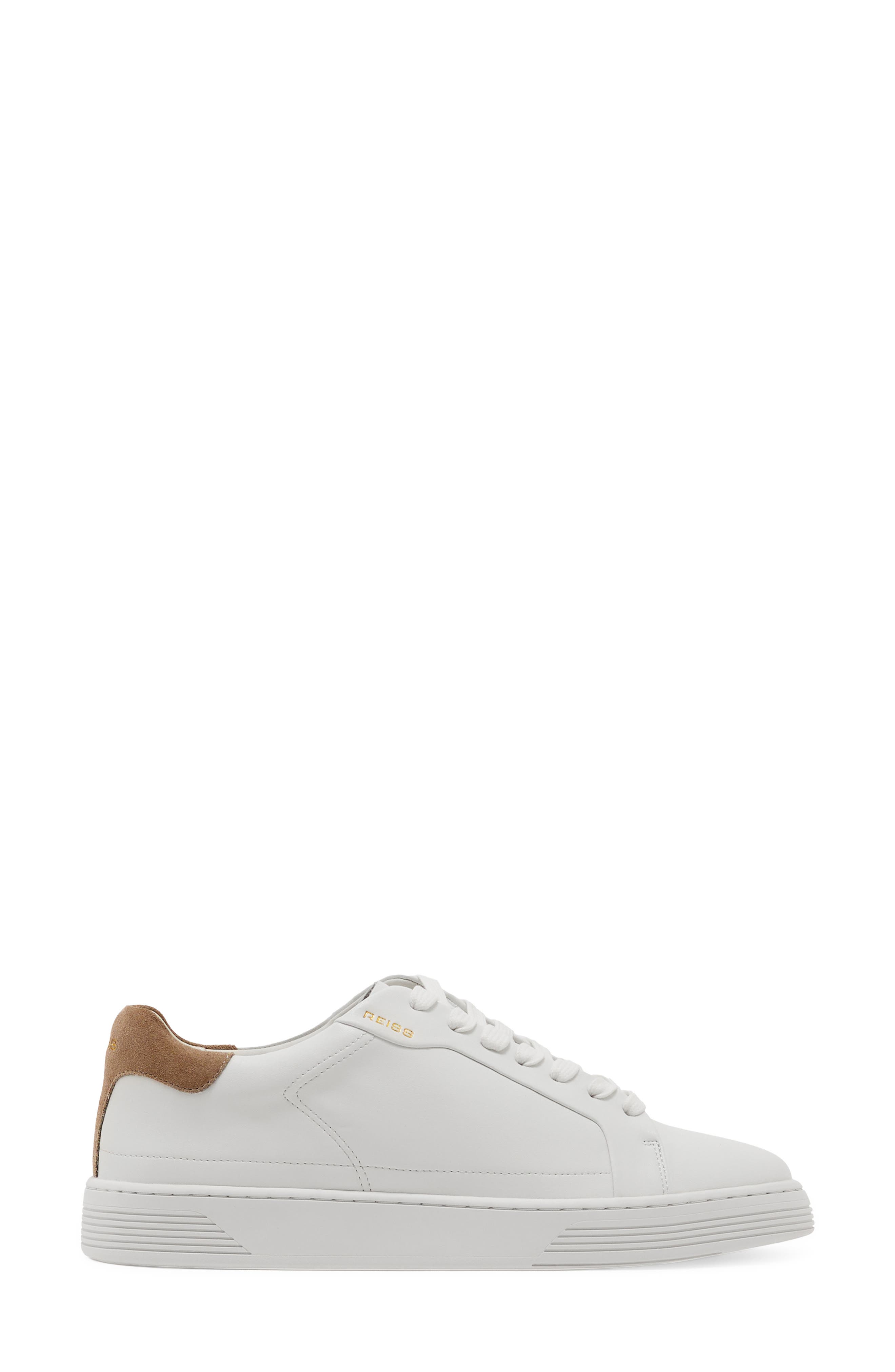 Jessie Leather Sneaker, Alternate, color, WHITE