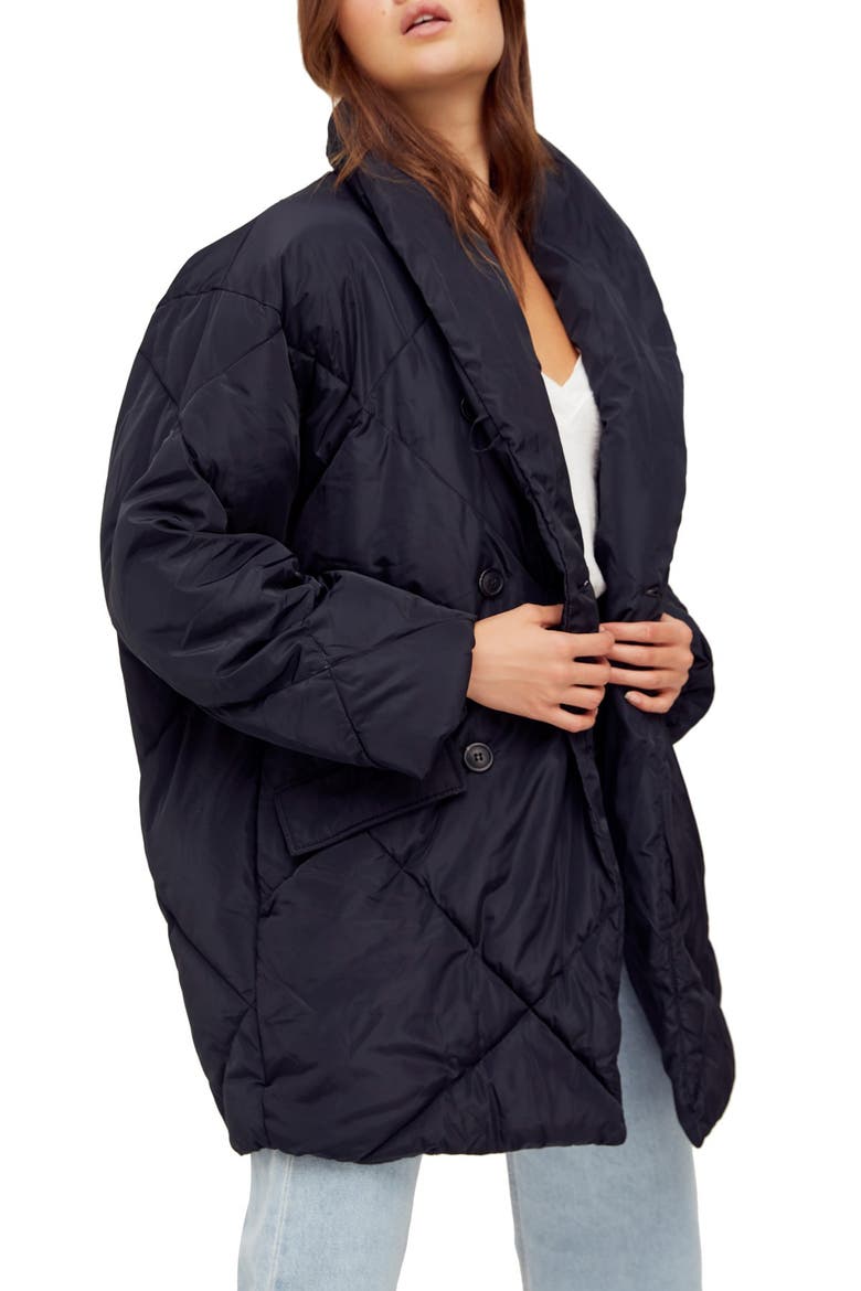 Ella Puffer Coat, Main, color, BLACK