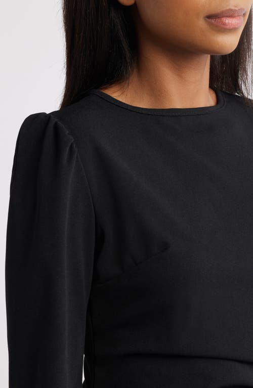 Shop Nikki Lund Hendrix Pleated Ruffle Long Sleeve Minidress
