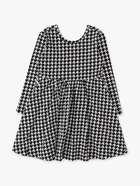 Knit Long Sleeve Twirl Dress (Little Kid))