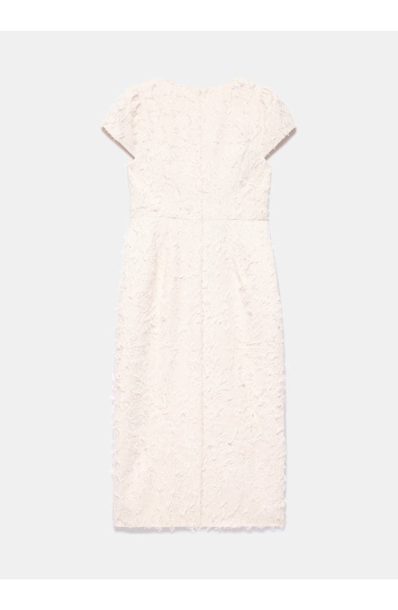 MINT VELVET Embellished Jacquard Midi Dress, Alternate, color, Ivory