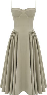 HOUSE OF CB Samaria Corset Fit & Flare Dress