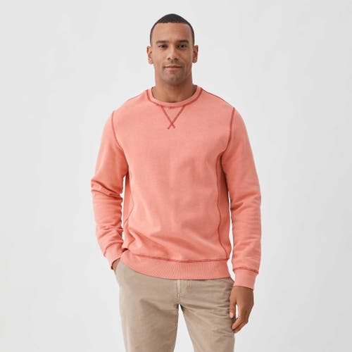 Shop Surfside Supply Co. Butch Vintage Wash Crewneck In Mineral Red